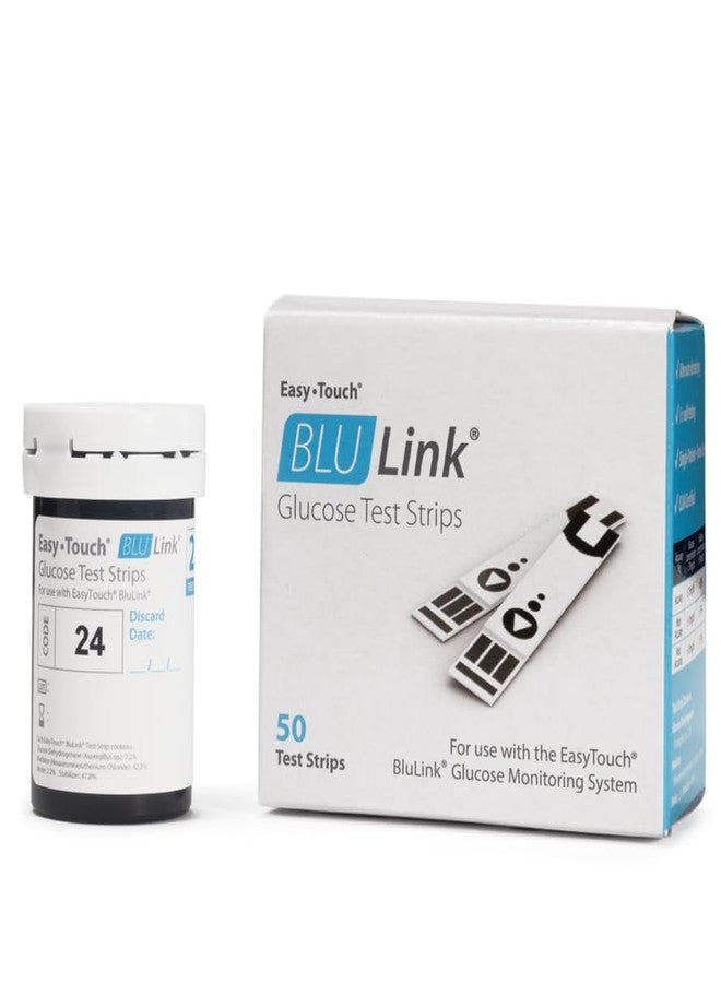 Easy Touch BluLink Diabetic Test Strips by Easy Touch | 50 Count | Compatible with BluLink Blood Glucose Monitor System - Image 1